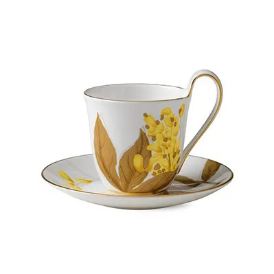 Flora Tasse mit Untertasse, Goldregen Royal Copenhagen