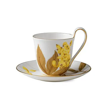 Flora Tasse mit Untertasse - Goldregen - Royal Copenhagen