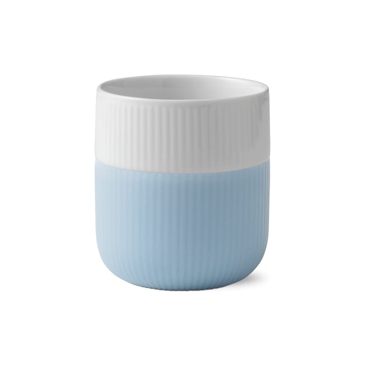 Fluted Contrast Becher - Blau-grau - Royal Copenhagen