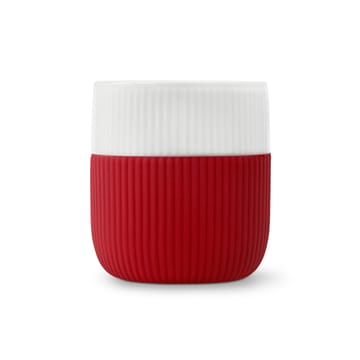 Fluted Contrast Becher - Crimson - Royal Copenhagen