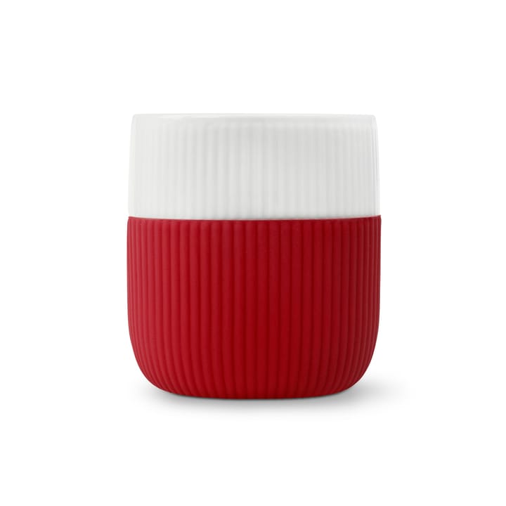 Fluted Contrast Becher, Crimson Royal Copenhagen