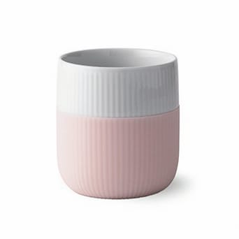 Fluted Contrast Becher, Dahliarosa (hellpink) Royal Copenhagen