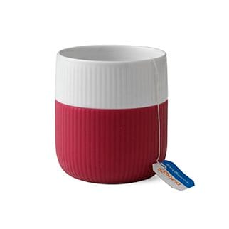 Fluted Contrast Becher, Himbeer Royal Copenhagen