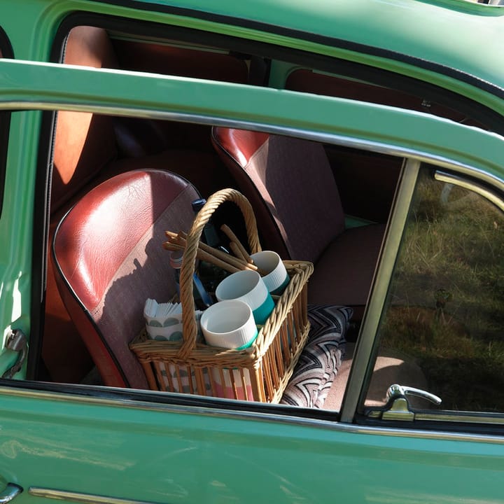 Fluted Contrast Becher, Petrol Royal Copenhagen