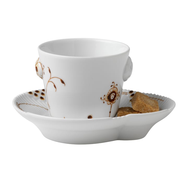 Multicoloured Elements mocca Espressotasse und Teller, 10cl Royal Copenhagen