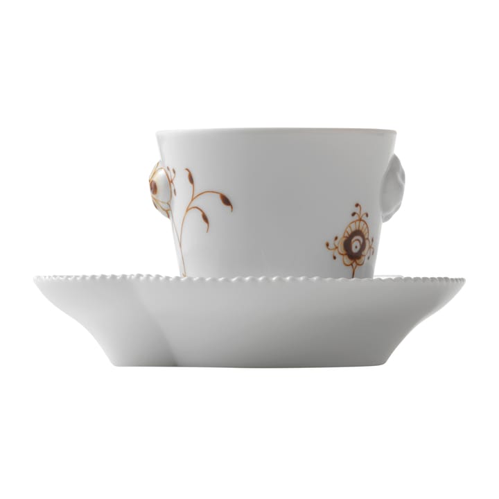 Multicoloured Elements mocca Espressotasse und Teller, 10cl Royal Copenhagen