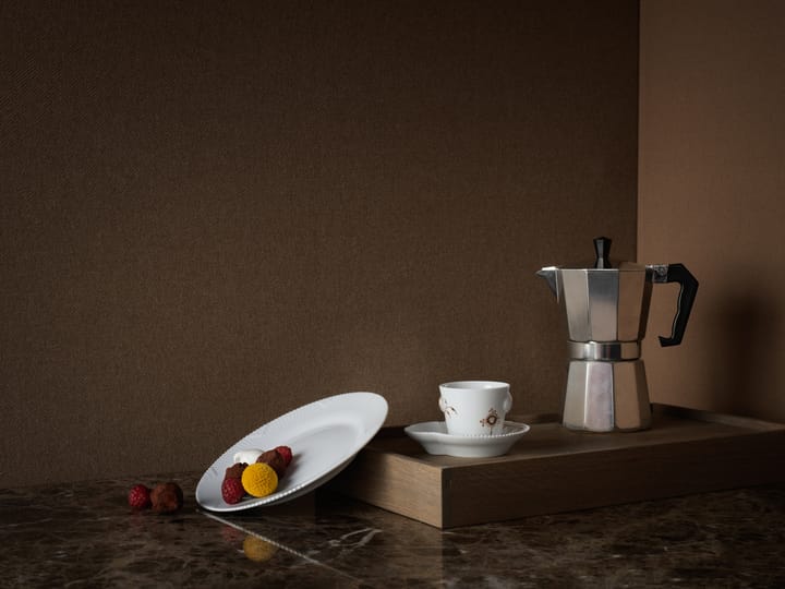 Multicoloured Elements mocca Espressotasse und Teller, 10cl Royal Copenhagen