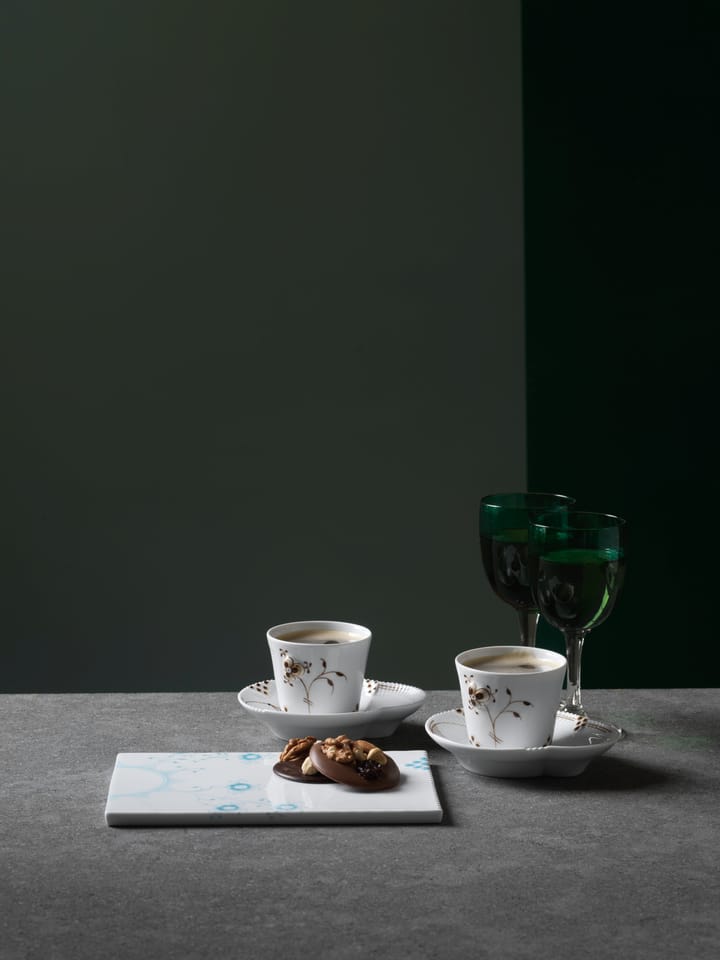 Multicoloured Elements mocca Espressotasse und Teller, 10cl Royal Copenhagen