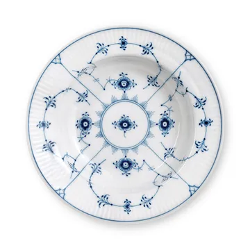 Musselmalet gerippt tiefer Teller mit Krempe - Ø17cm - Royal Copenhagen