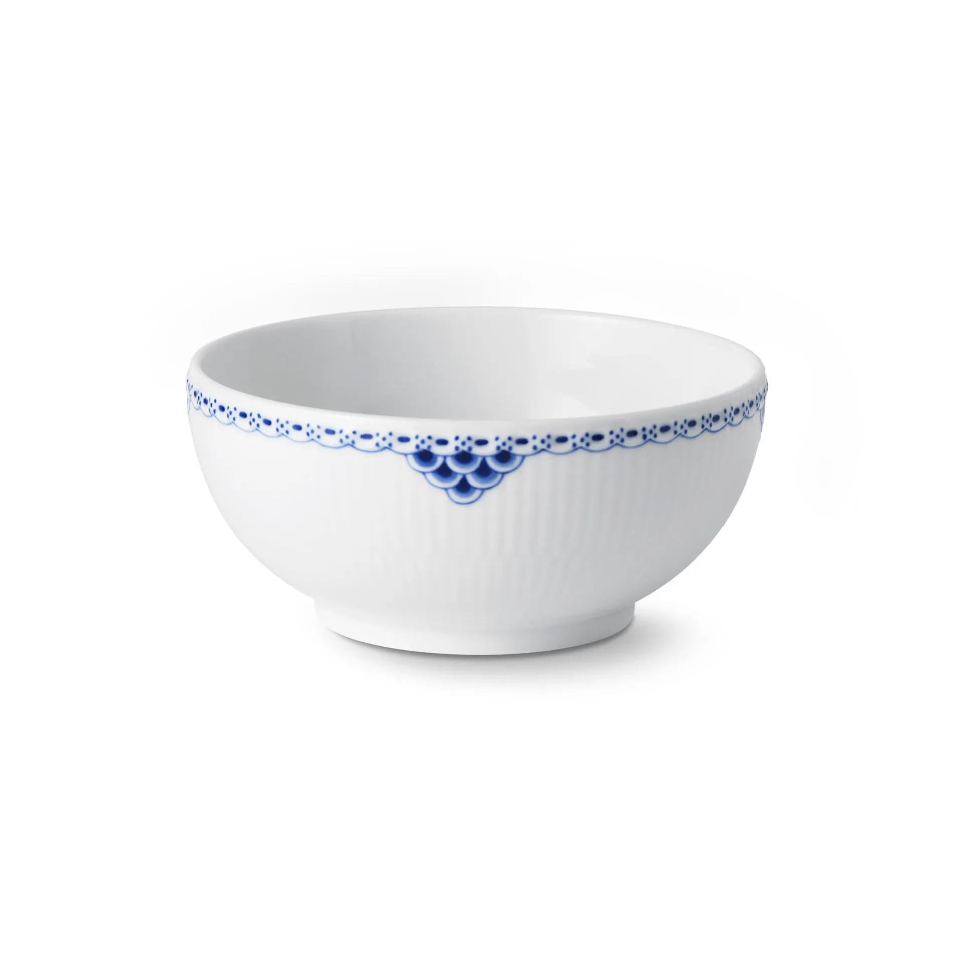 Princess Schale 15cm, Weiß-blau Royal Copenhagen