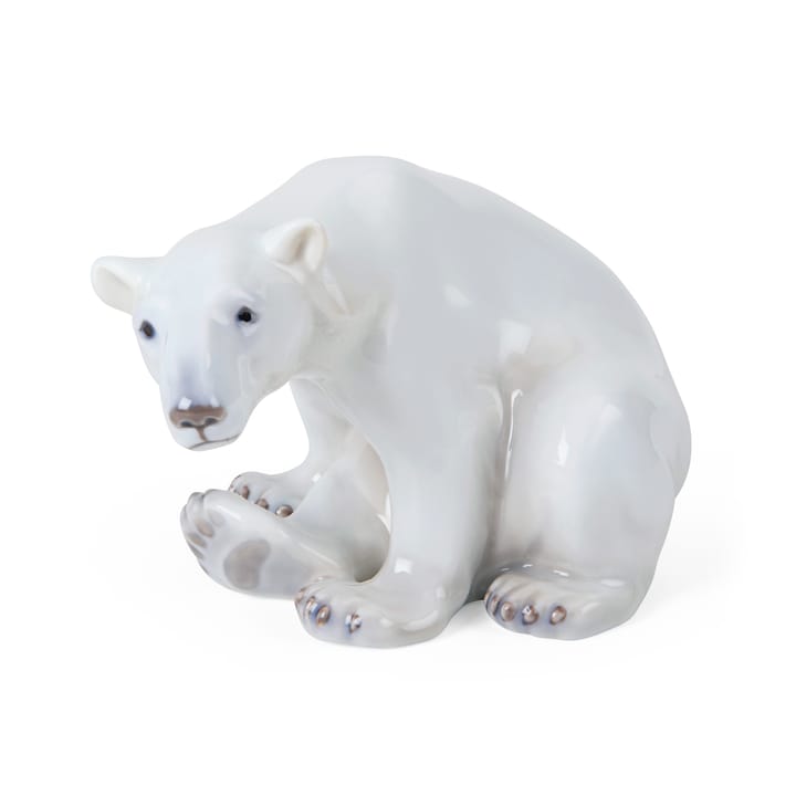 Royal Copenhagen Dekoration sitzender Eisbär, 12 cm Royal Copenhagen