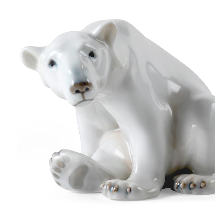 Royal Copenhagen Dekoration sitzender Eisbär, 12 cm Royal Copenhagen
