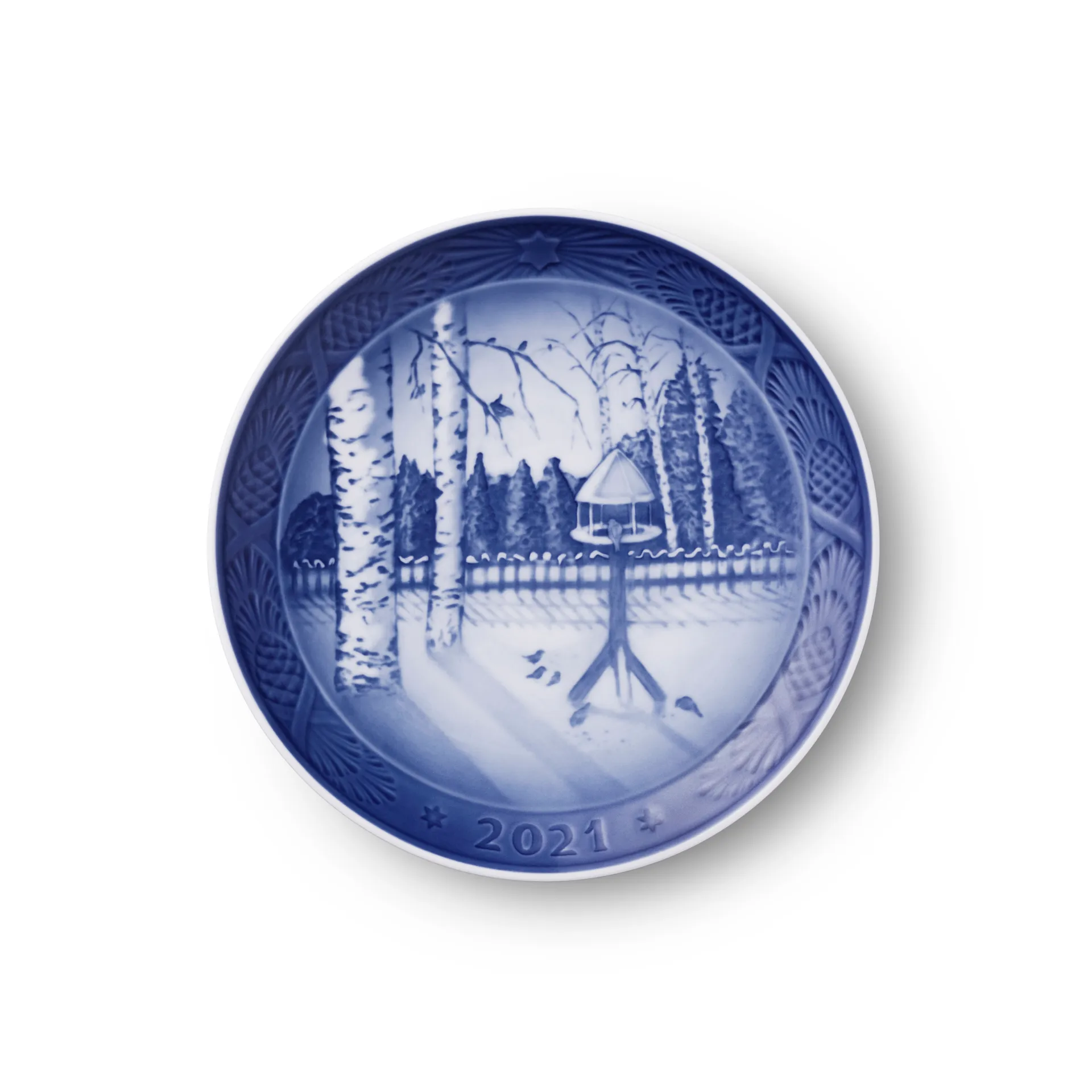 Royal Copenhagen Weihnachtsteller 2021, Blau Royal Copenhagen