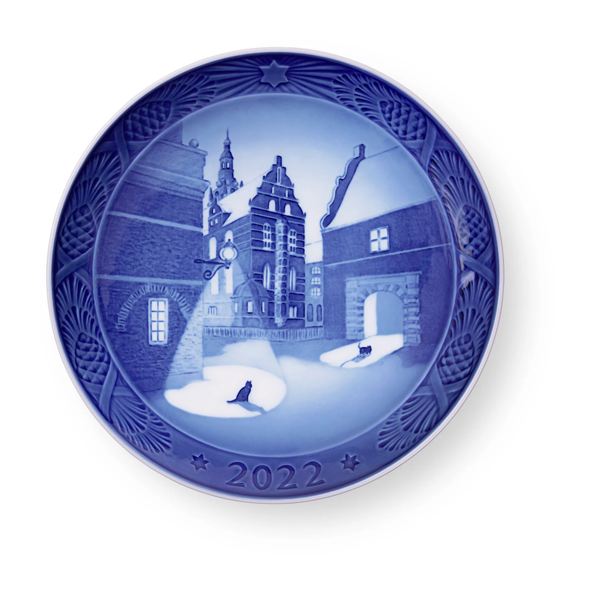 Royal Copenhagen Weihnachtsteller 2022, Weiß Royal Copenhagen