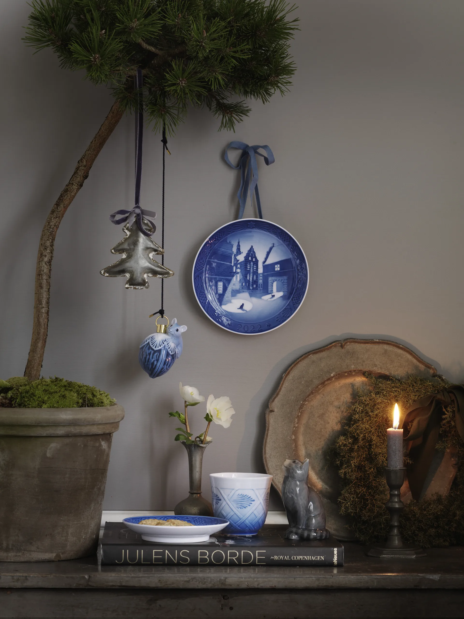 Royal Copenhagen Weihnachtsteller 2022, Weiß Royal Copenhagen