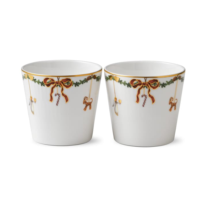 Star Fluted Christmas Becher 2er Pack - 30cl - Royal Copenhagen