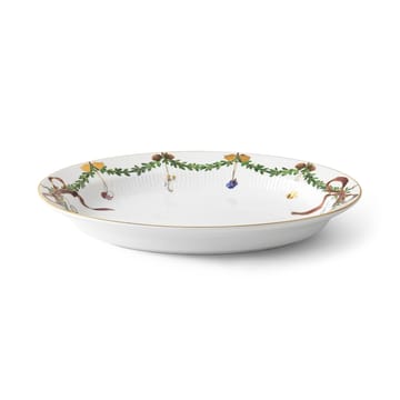 Star Fluted Christmas ovaler Teller - 25,4x34,5 cm - Royal Copenhagen