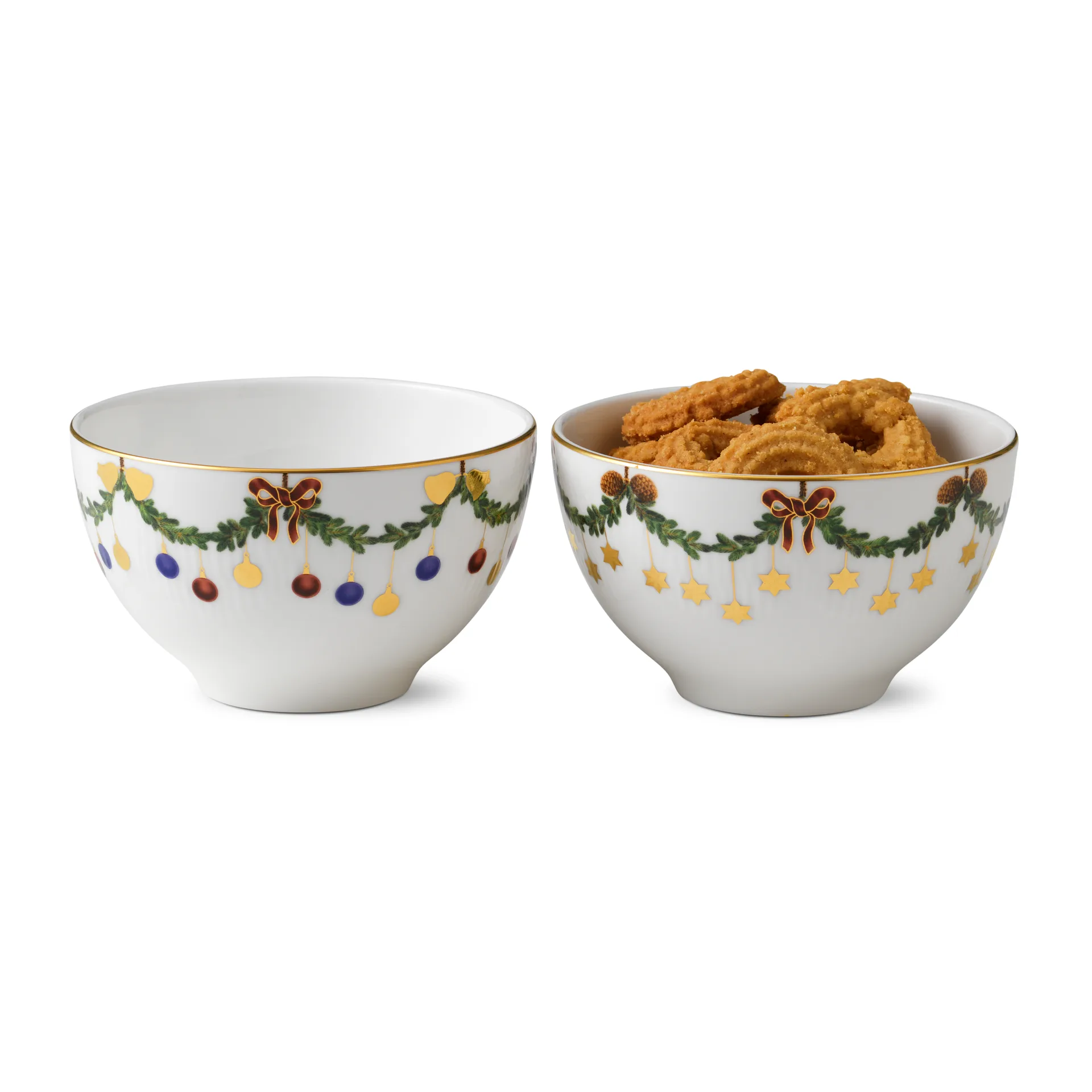 Star Fluted Christmas Schale 2er Pack, 30cl Royal Copenhagen