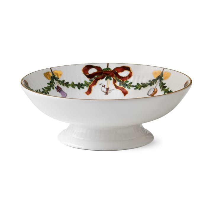 Star Fluted Christmas Schale auf Fuß - 6cm - Royal Copenhagen