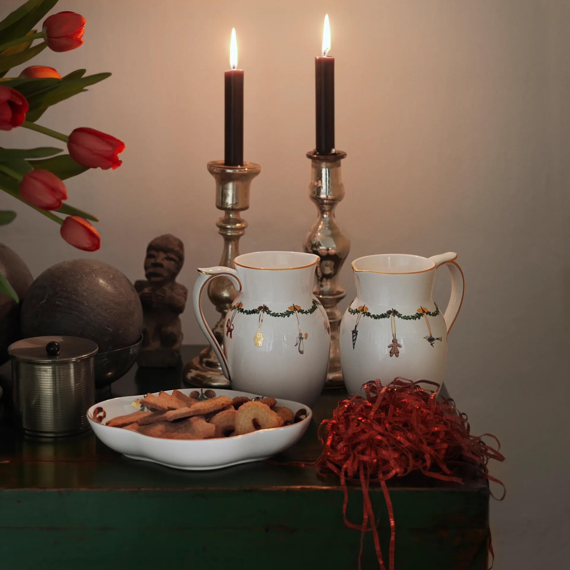 Star Fluted Christmas Servierteller rund, Ø 18cm Royal Copenhagen