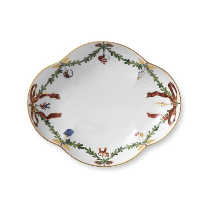 Star Fluted Christmas Servierteller rund, Ø 18cm Royal Copenhagen