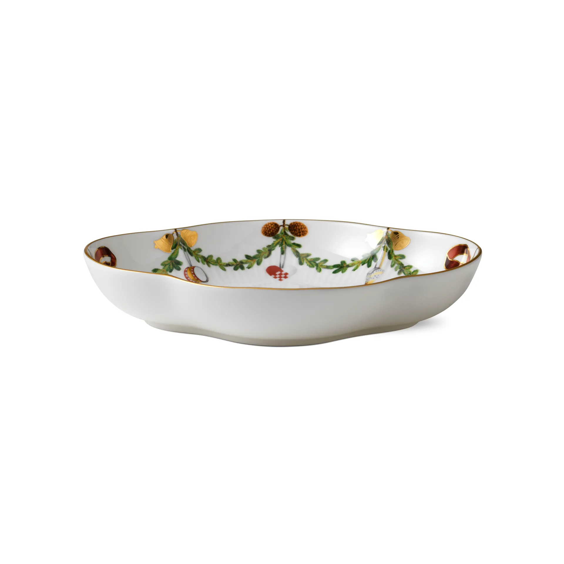 Star Fluted Christmas Servierteller rund, Ø 18cm Royal Copenhagen