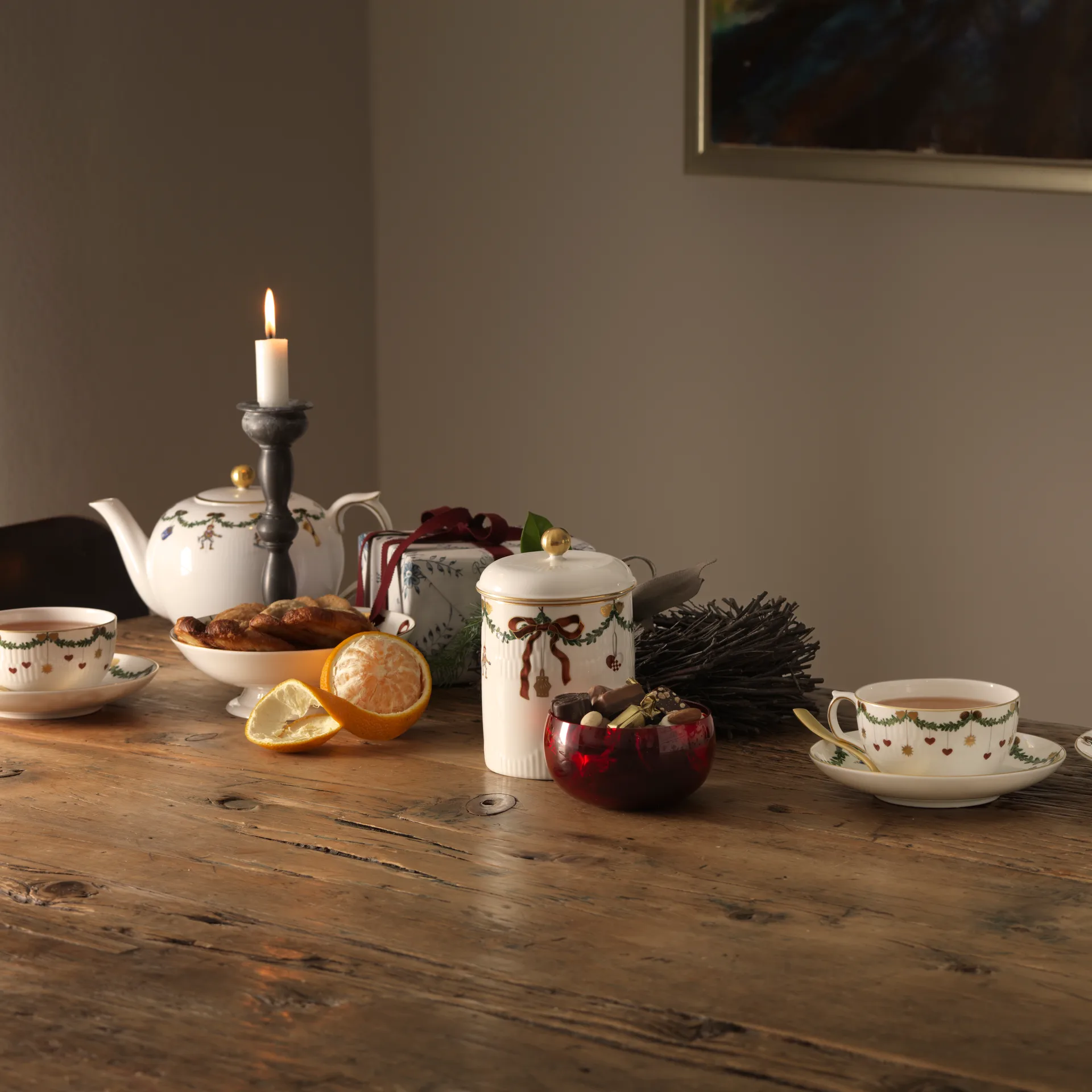 Star Fluted Christmas Teekanne, 140cl Royal Copenhagen