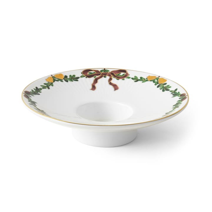 Star Fluted Christmas Teelichthalter Ø15,5 cm, Weiß Royal Copenhagen