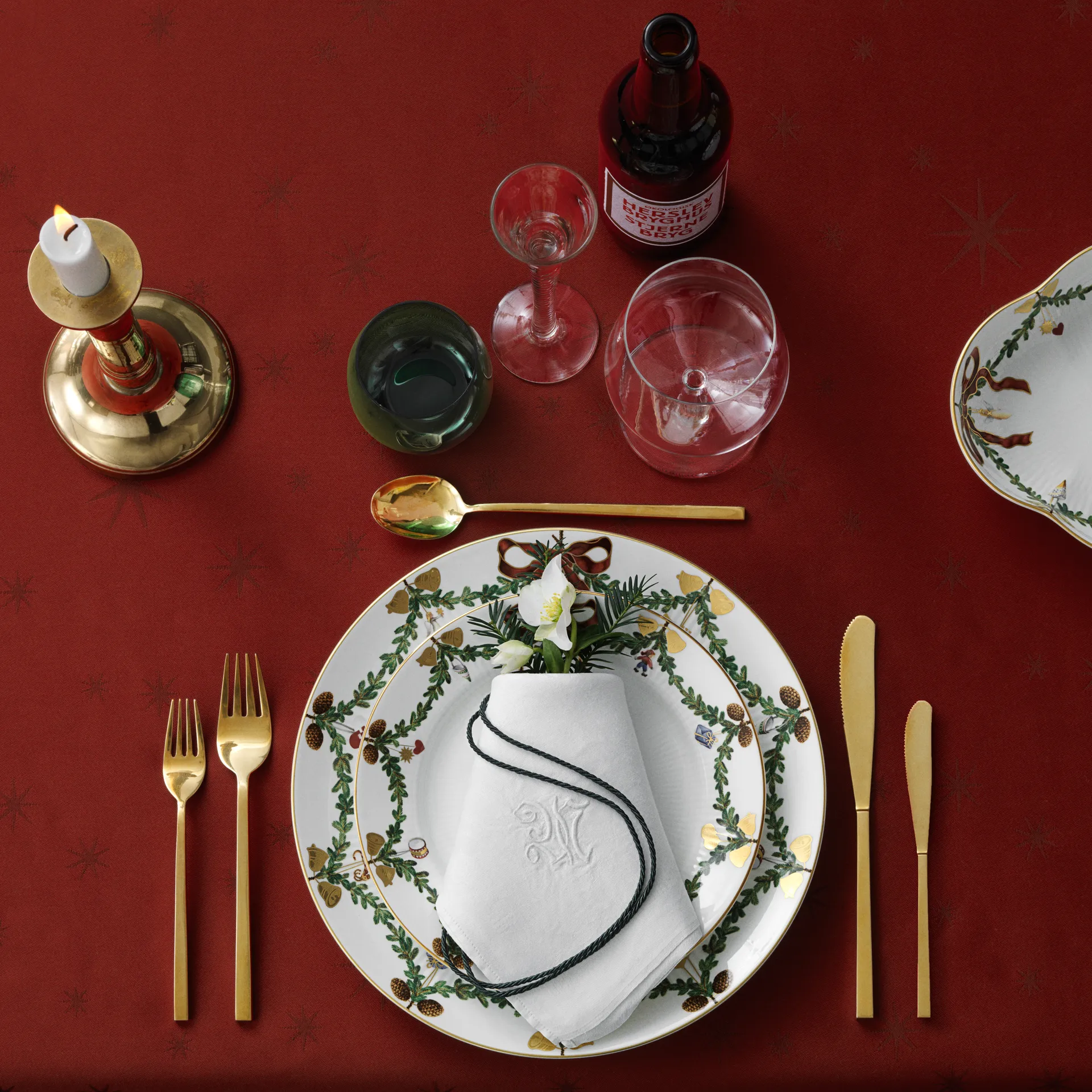 Star Fluted Christmas Teller, Ø 19cm Royal Copenhagen