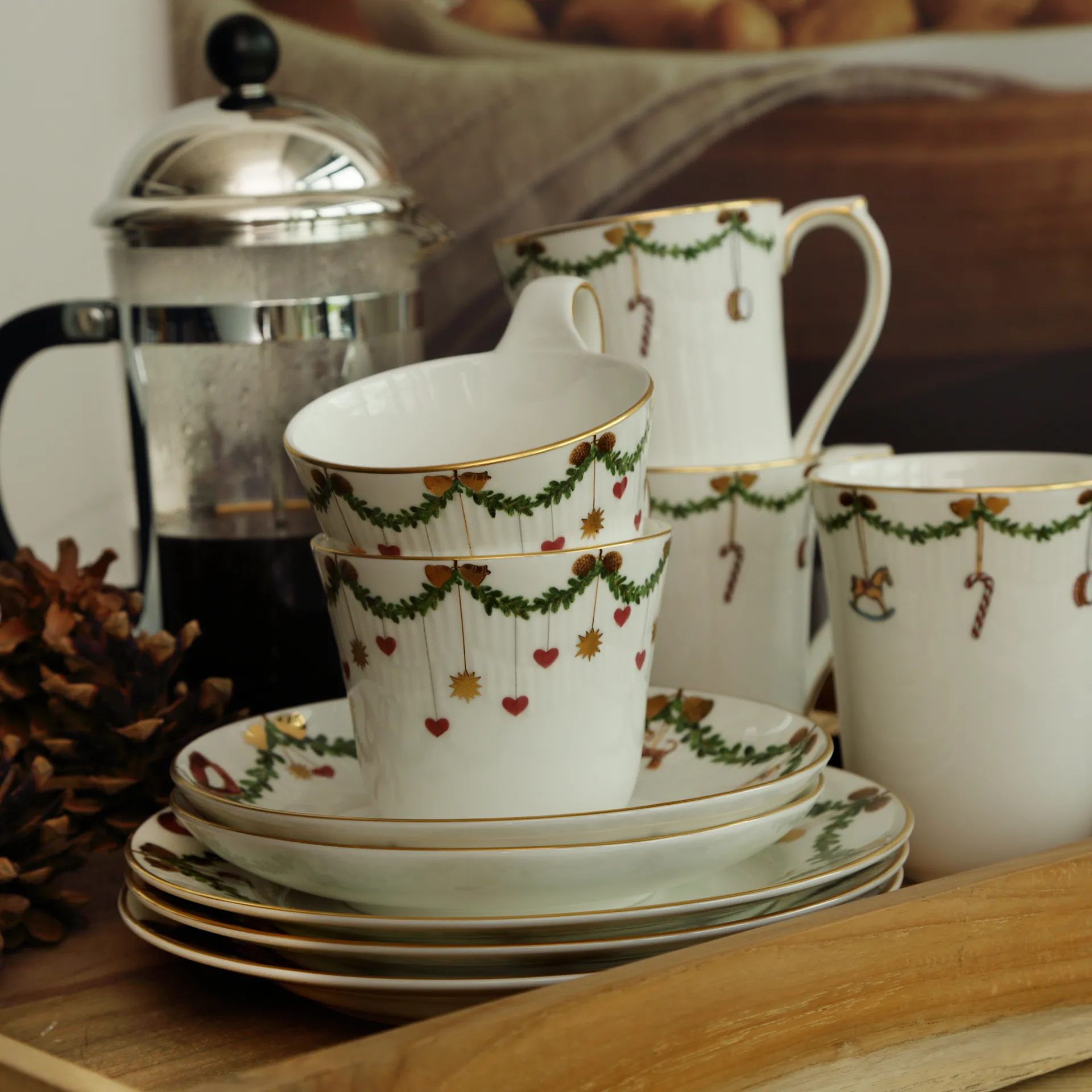 Star Fluted Christmas Teller, Ø 19cm Royal Copenhagen