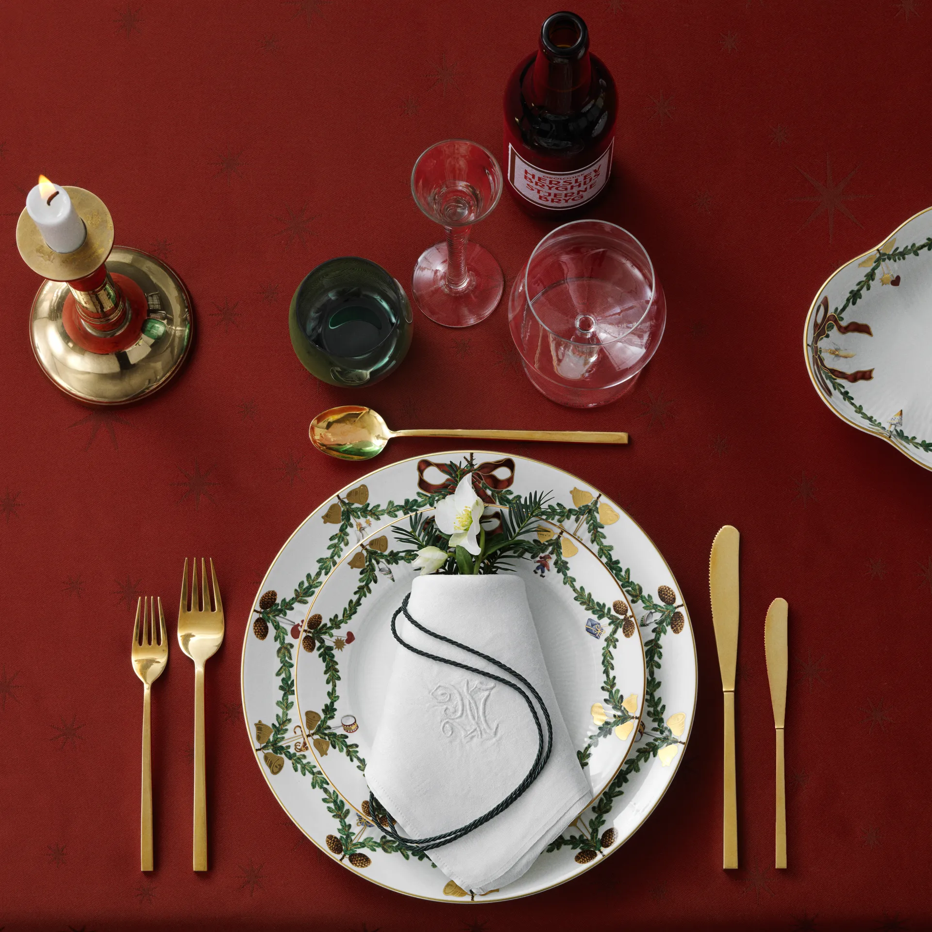 Star Fluted Christmas Teller, Ø 22cm Royal Copenhagen