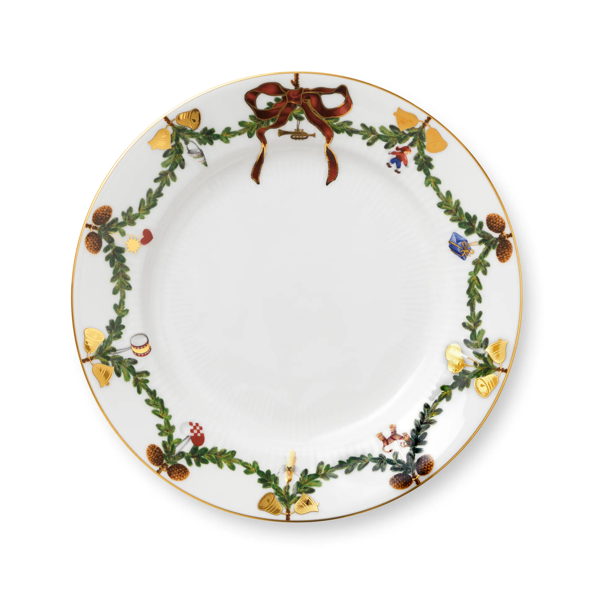 Star Fluted Christmas Teller, Ø 22cm Royal Copenhagen