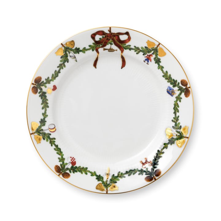 Star Fluted Christmas Teller - Ø 22cm - Royal Copenhagen