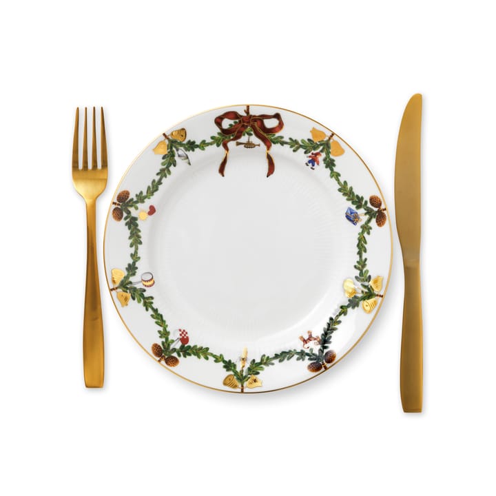 Star Fluted Christmas Teller, Ø 22cm Royal Copenhagen