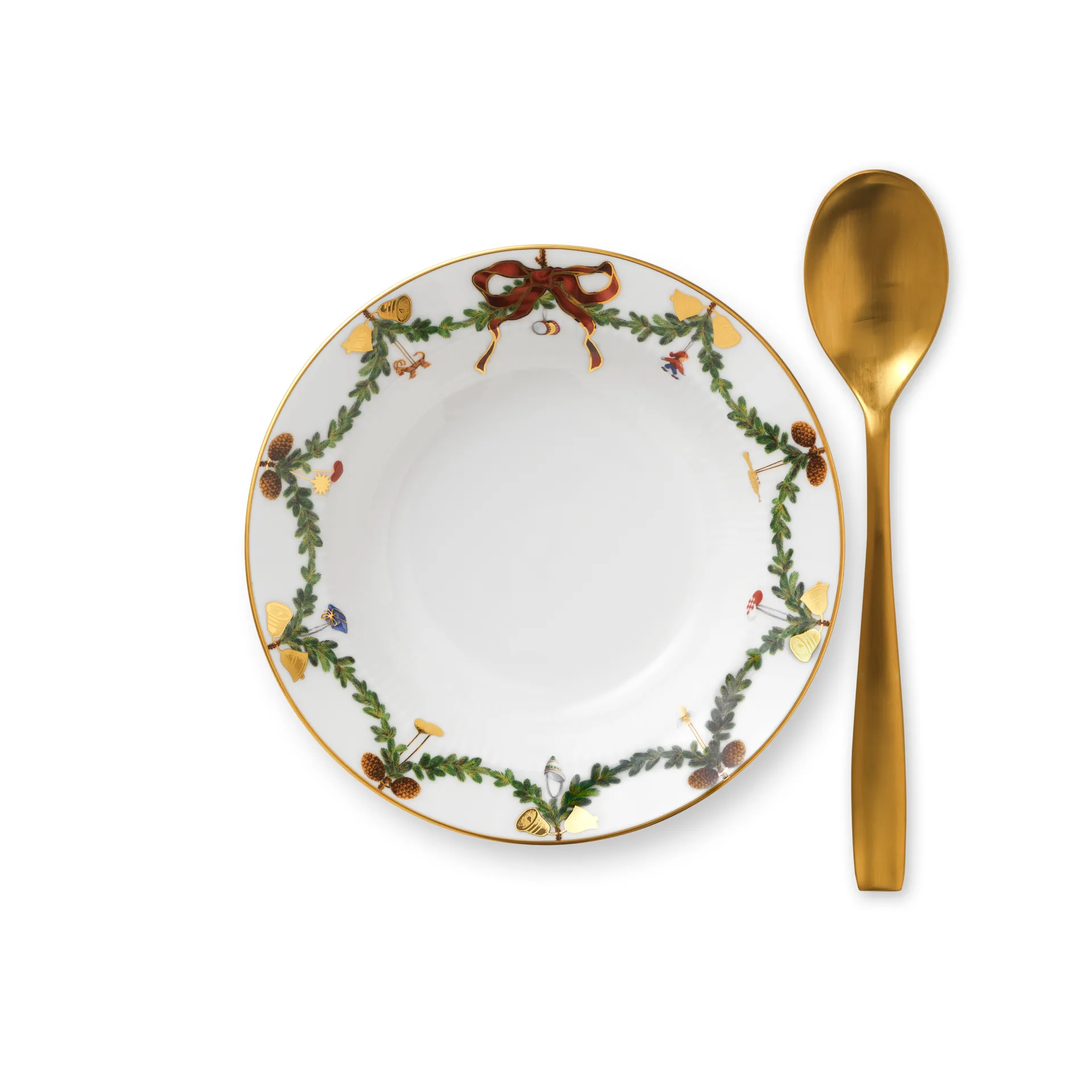 Star Fluted Christmas tiefer Teller, Ø 17cm Royal Copenhagen