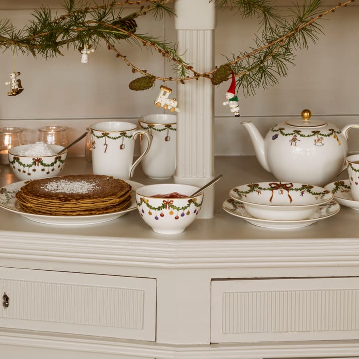 Star Fluted Christmas tiefer Teller, Ø 24cm Royal Copenhagen