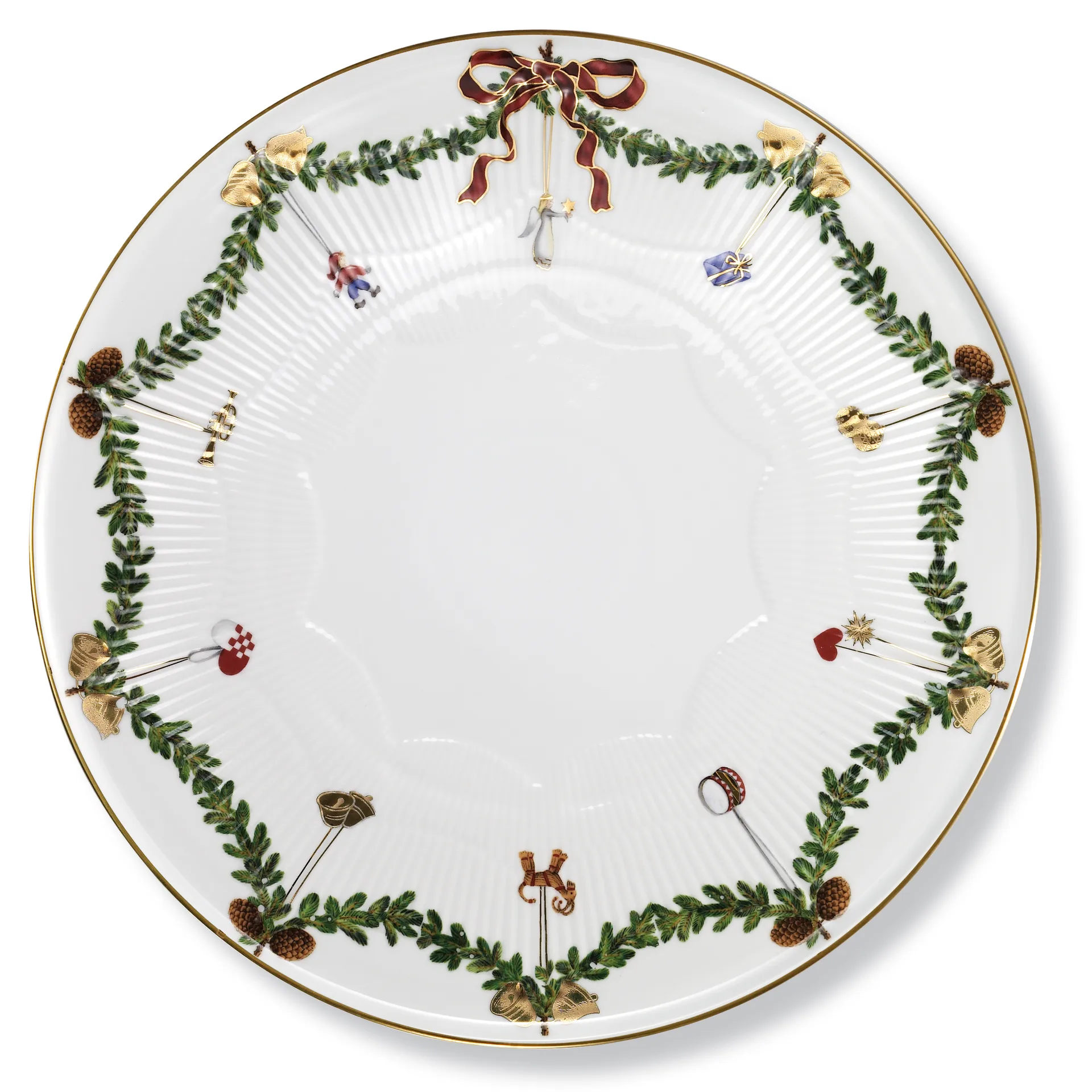 Star Fluted Christmas Tortenständer, Ø32 cm Royal Copenhagen