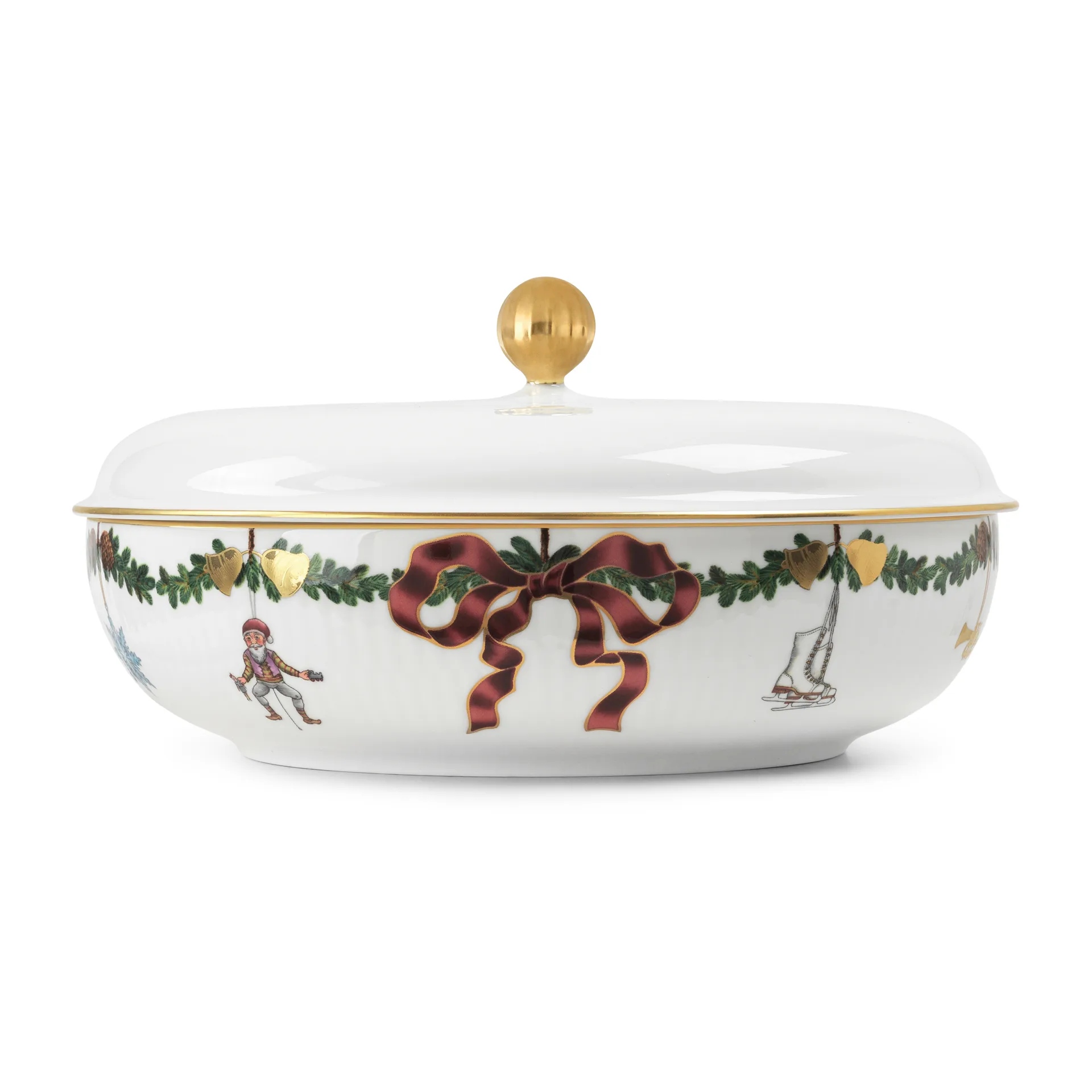 Star Fluted Schüssel mit Deckel, Ø 21 cm Royal Copenhagen