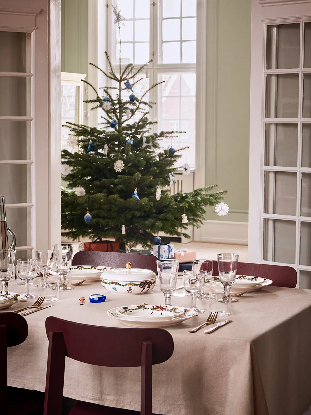 Star Fluted Schüssel mit Deckel, Ø 21 cm Royal Copenhagen