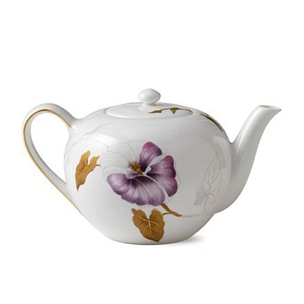 Teekanne, Himmelblaue Prunkwinde Royal Copenhagen