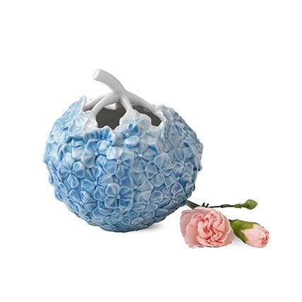 The art of giving flowers Hortensienvase, Hellblau Royal Copenhagen