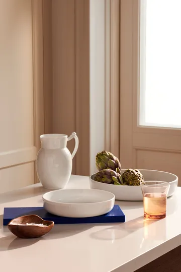 White Fluted Auflaufform Ø18,5 cm - White - Royal Copenhagen