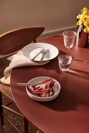 White Fluted Auflaufform Ø18,5 cm - White - Royal Copenhagen