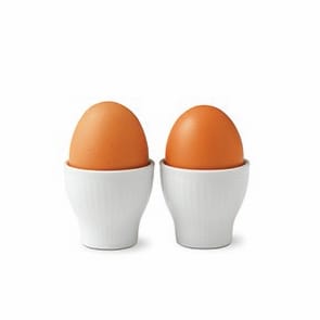 White Fluted Eierbecher 2er Pack, 5cm Royal Copenhagen