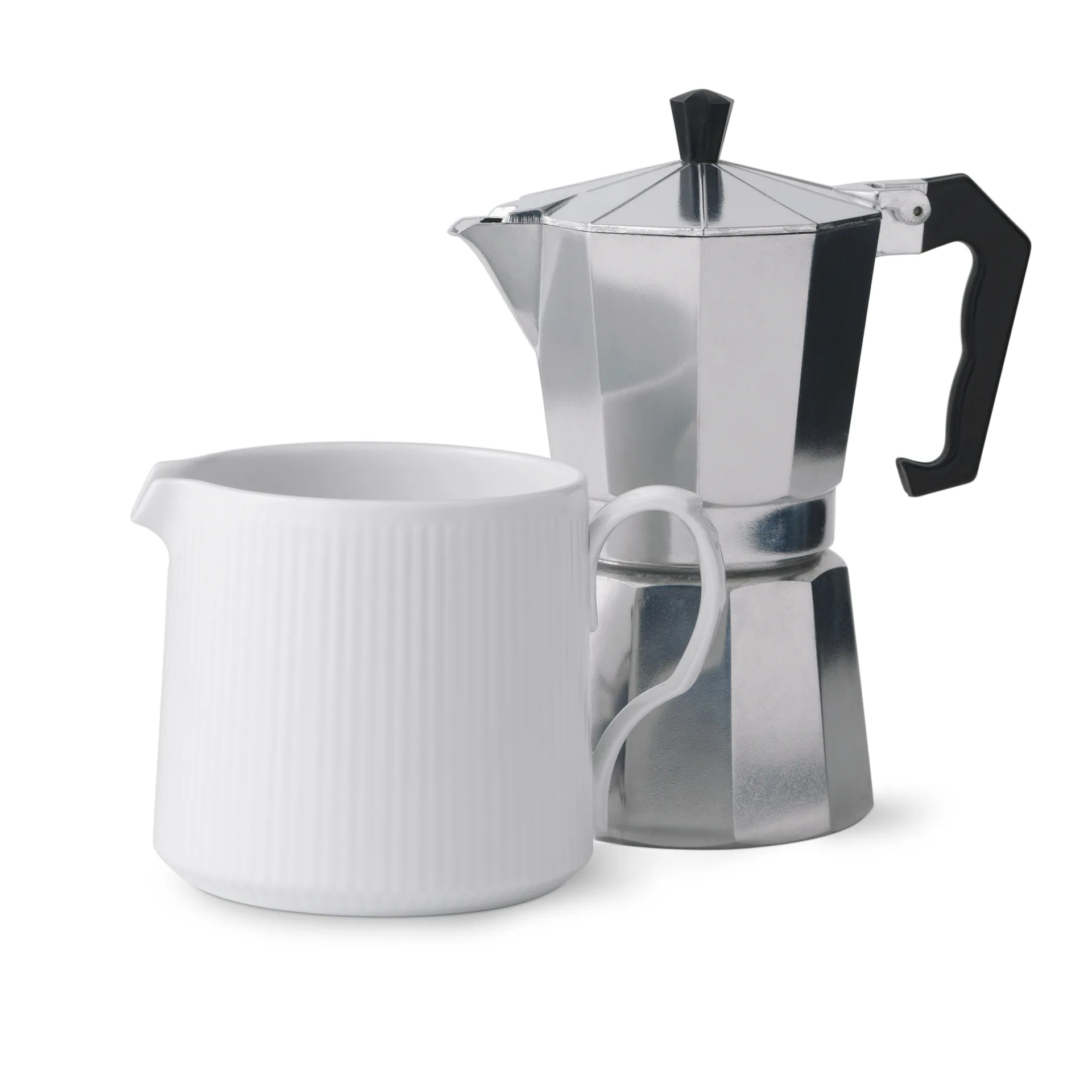 White Fluted Half Lace moderne Kanne, 70cl Royal Copenhagen