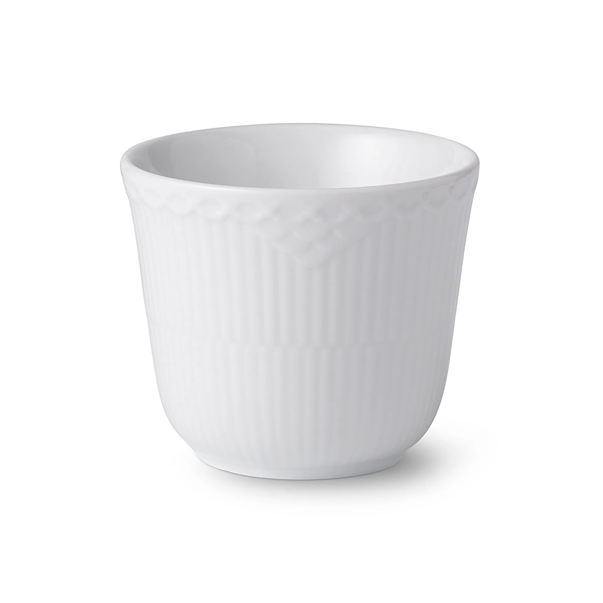 White Fluted Half Lace Thermobecher, 26cl Royal Copenhagen