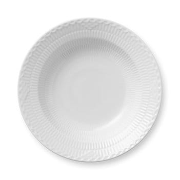 White Fluted Half Lace tiefer Teller - Ø 21cm - Royal Copenhagen