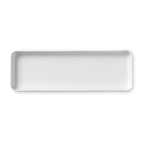 White Fluted rechteckiger Teller, 36cm Royal Copenhagen