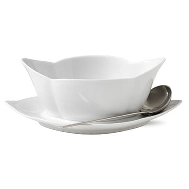 White Fluted Sauciere, 55cl Royal Copenhagen