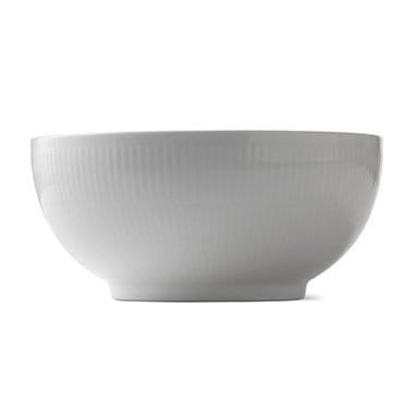 White Fluted Schale - Ø 21cm - Royal Copenhagen